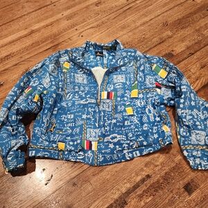 Vintage Liz Claiborne Lizsport 90's nautical themed jacket